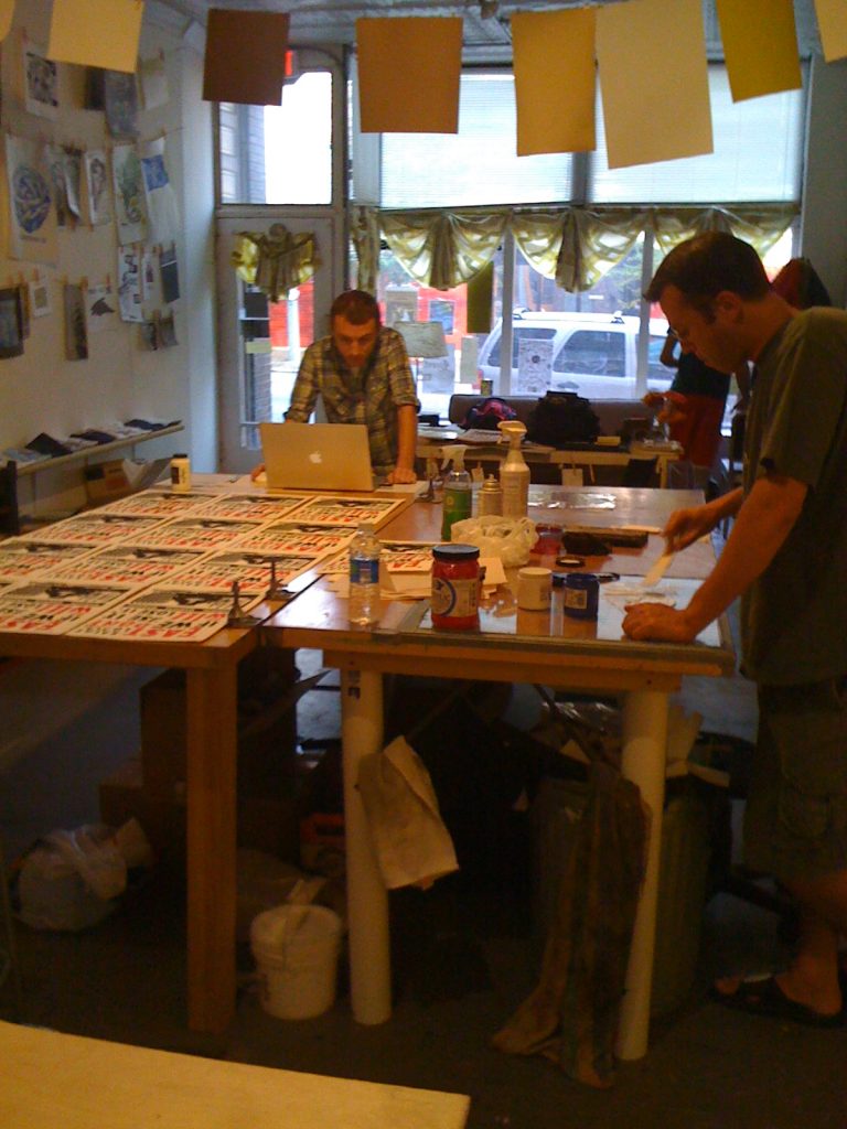 Our design team hard at work inside the studio