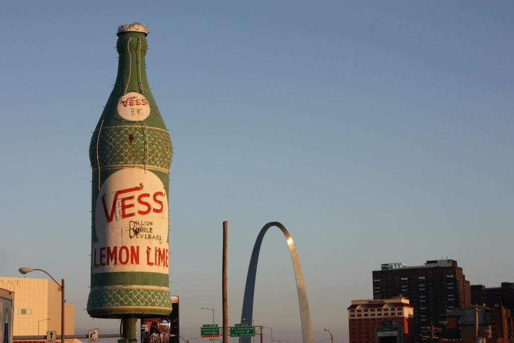 The Vess bottle in St. Louis City’s Bottle District